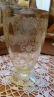 Yellow Florentine # 1 Tumbler 4 3/4" Footed Water 10 oz.