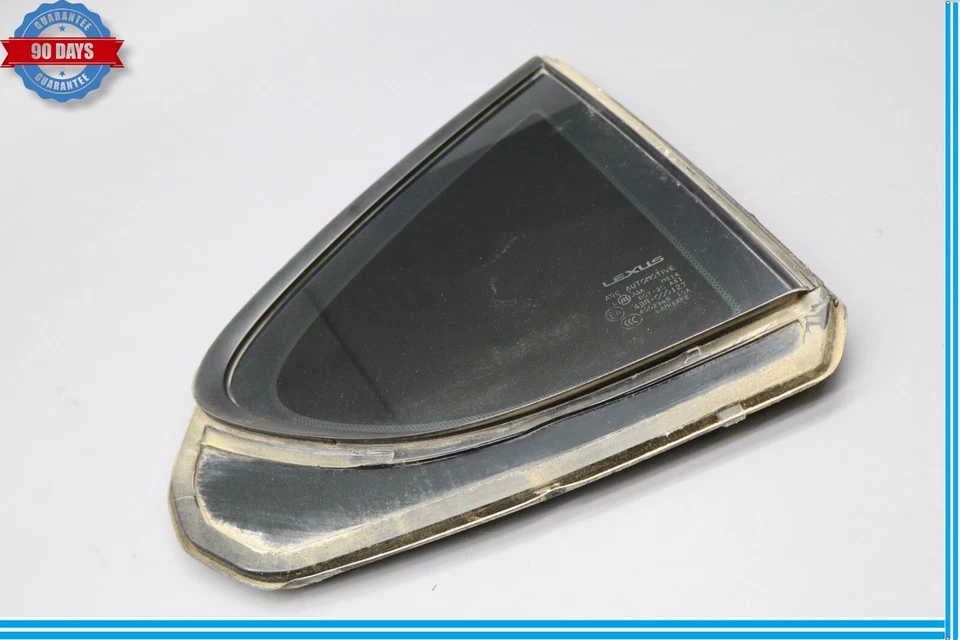 07-17 Lexus LS460 Puerta Trasera Derecha Pasajero Puerta Esquina Cuarto Ventana Vidrio Fabricante Original Foto 2 de 4
