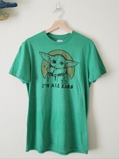 STAR WARS Mad Engine Mandalorian Grogu Baby Yoda I  M ALL EARS T-Shirt M Cotton