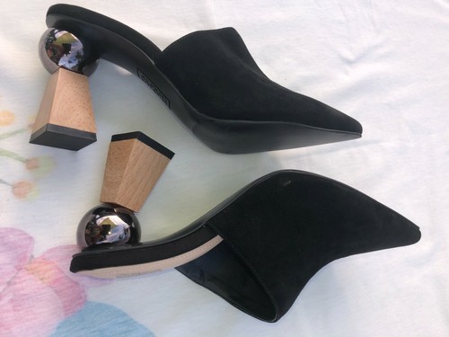 NEW Alfani JUNNEE-Cambodia-Women Black Suede heel Shoes. US SZ-6M. .-7M. - Picture 8 of 11