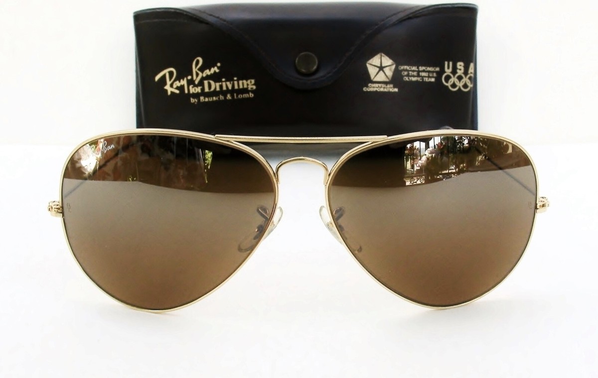 Ray-Ban B&L USA Aviator 62□14 Driving Vintage Ray Ban B&L USA AVIATOR W1665 62[]14 Sunglasses gold