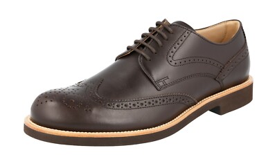TOD'S Leather Derby Wingtip Ultralight Business Shoes - Brown NEW - 6.5 40.5