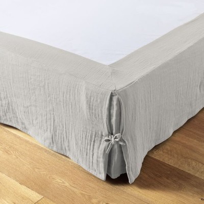 Cache sommier 90x190 cm Gaze de coton Gaïa Nuage