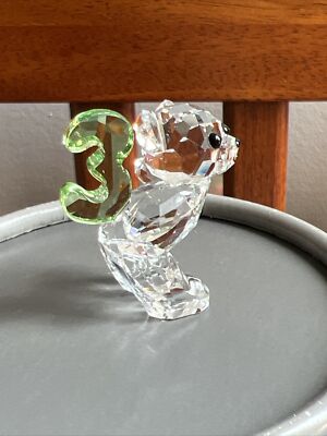 スワロフスキー　クリスベア　No.3 Swarovski figurine Kris Bear Number 3 / Three 5108725 Mint in box