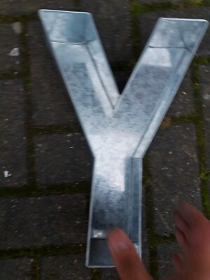 Metall Kuchenform | Buchstabe Y | H: 10'' T: 3''