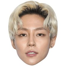 Kim Woo-Sung Blonde Celebrity Mask, Flat Card Face