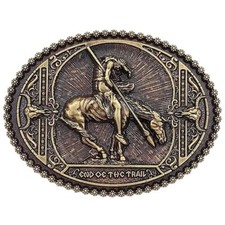 Bronco Rider Metal Belt Buckle