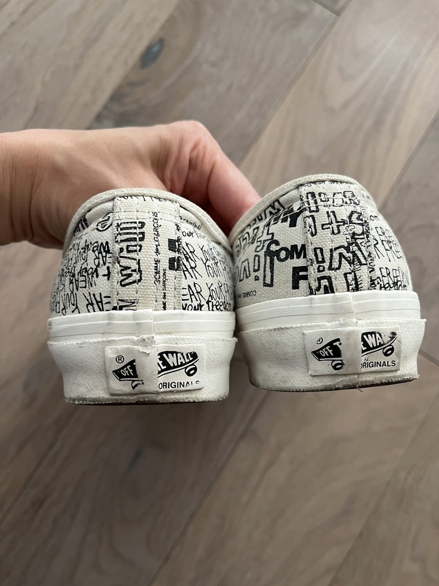 VANS Authentic LX x Comme des Garcons Graffiti Women size 7