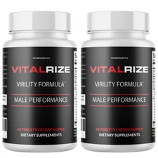 Vital Rize for Men, Male Enhancement for Performance & Drive - 2 Bottles
