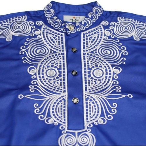 H&d Dashiki Mens Top Pant 2 Pieces Outfit Set African Men Traditional Clothes - Picture 5 of 7