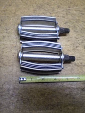 Vintage Black Striped Ladies & Boys Bow Bicycle Pedals Schwinn Higgins Monark