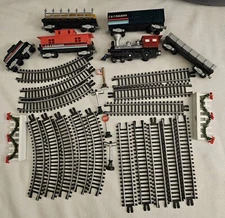 C & C Railways Battery Operated Train Set. with Christmas decore. Tested. Works