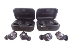 Lot of 2 Sennheiser Momentum True Wireless 4 MTW4 Earbuds Black Graphite