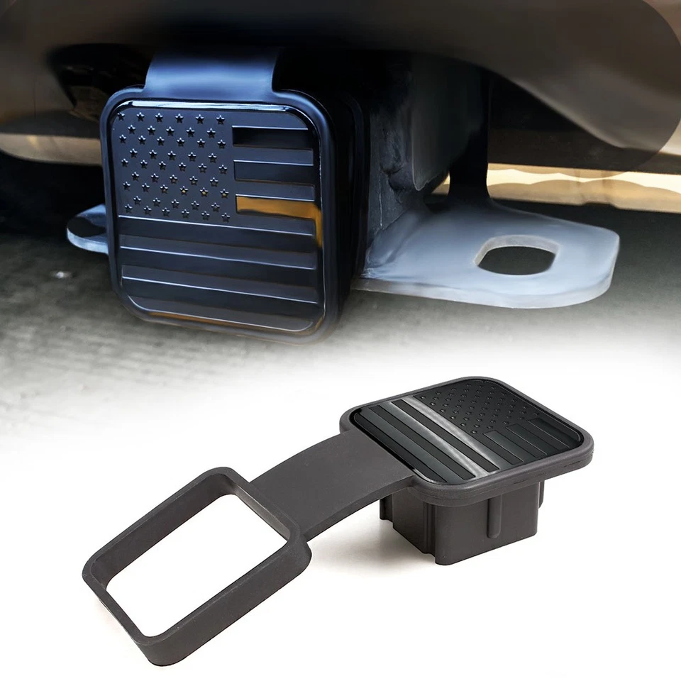 Car Trailer Hitch Cover Trailer Hook Plug Dustproof Square Mouth Protector Cover - Image 4 of 4