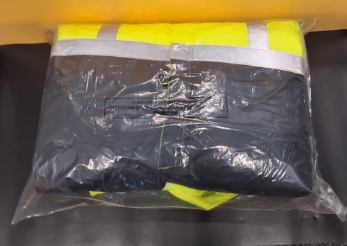Bisley BC6453T X Taped Hi Vis Two Tone Freezer Coverall Size 107R Insulated NEW image 5