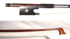 European Crafts Workshop 4/4 Violin Bow, Vintage Pernambuco, Ebony and Nickel