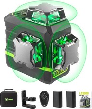 360°x3 Green Cross Line Laser Level Tool for...