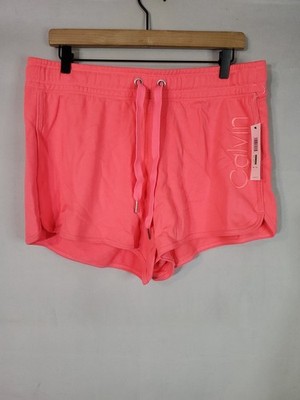 Calvin Klein Performance Women's Size Large Comfort Shorts Punch Pink