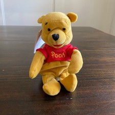 Disney Store Winnie the Pooh Mini Bean Bag Plush Vintage 8 Inch NWT
