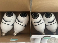 Wifi Panorama Camera Light Bulb 360 Wireless Security Pre-Owned / LOT of 4
