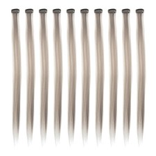 10 Pcs Hair Extensions Pieces Silk Hairpiece Clips For Hair Styling