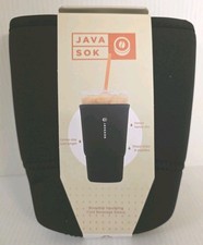 Java Sok Iced Coffee Cold Soda Insulated Neoprene Cup Sleeve Black Large 30oz