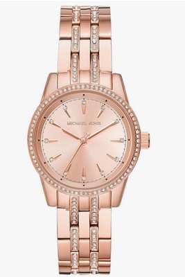 Michael Kors Watches Womens Mini Ritz Rose Gold-Tone Watch (Rose Gold)