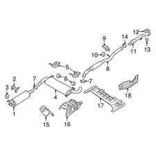 For Ram ProMaster 1500 2014-2025 Mopar 68134419AA Exhaust System Hanger Bracket