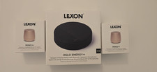 Lexon Bundle: Energy+ Wireless Charger + 2 Mino+ Portable Bluetooth Speakers