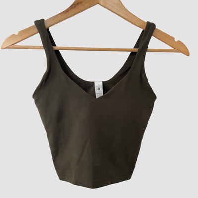 Lululemon Athletica Green Align Activewear Top US2 NWOT