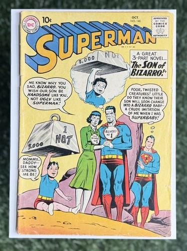 Superman #140 DC Comics 1960 3.0 Good/Very Good 1st Blue Kryptonite