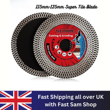 115mm-125mm Super Tile Blade Turbo Porcelain Diamond Disc Cutting And Grinding