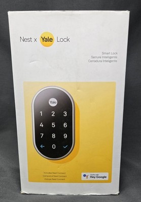 Google Nest x Yale Lock - Smart Lock for Keyless Entry - Satin Nickel