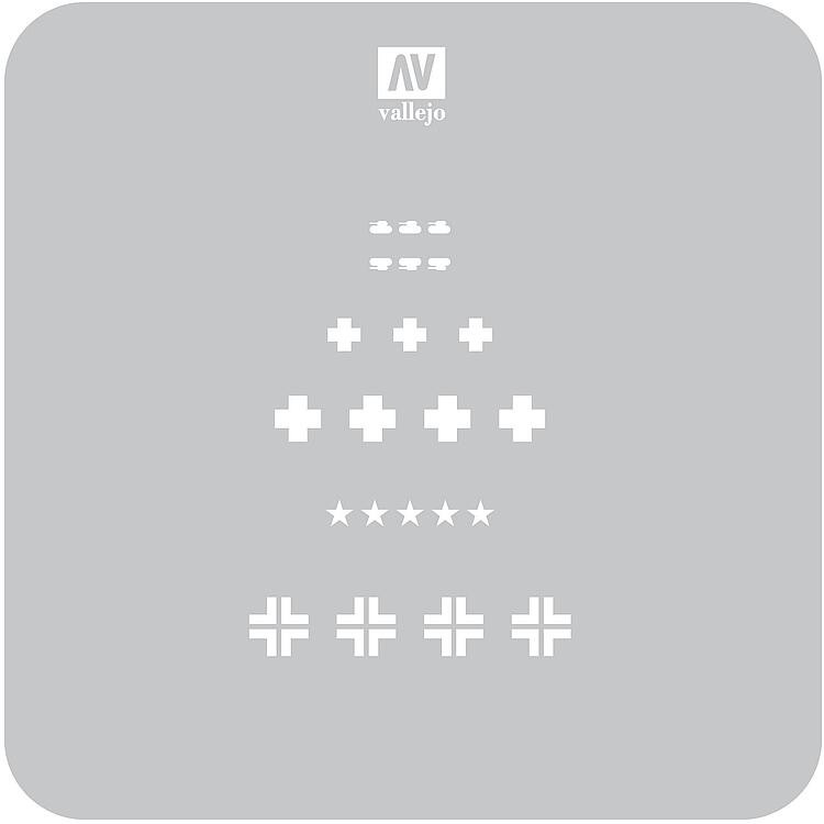Vallejo ST-AFV001 / 706373 - 1/35 Stencil, German WWII Tank - New