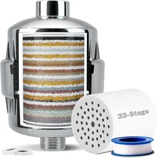 Shower Envy 33-Stage Shower Filter – High-Pressure Filtered Shower Head with Vi