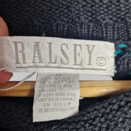 RALSEY Vintage Floral Knit Jumper – UK 12-14 – Black Multicolour - Picture 6 of 8