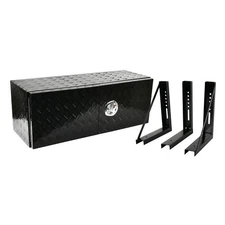 48"X18"X18" Aluminum Underbody Truck Tool Box Barn Door+3pc 18" Mounting Bracket