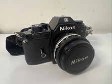 Nikon EM 35mm SLR Body Ai-S 50mm F1.8 Pancake MF Made in JAPAN Meter Works EUC