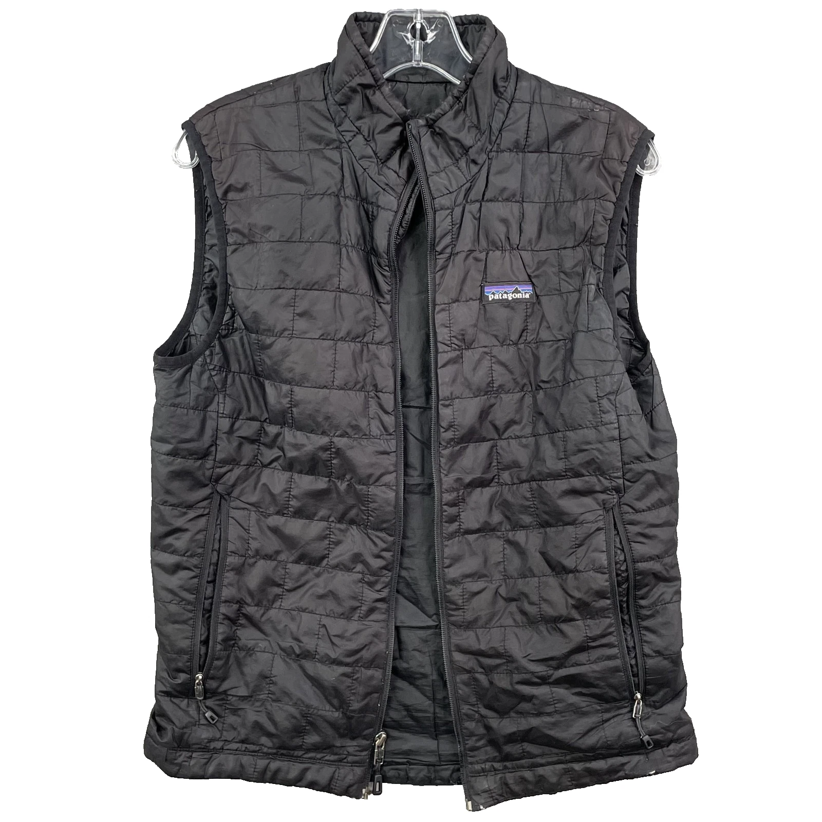 Patagonia Light Puffer Vest Men's Small Primaloft Outdoor Golf *Broken Zipper*