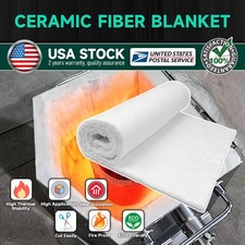 Ceramic Fiber Insulation Blanket, 2500F, Fireproof Insulation 0.4" x 12"x 24  