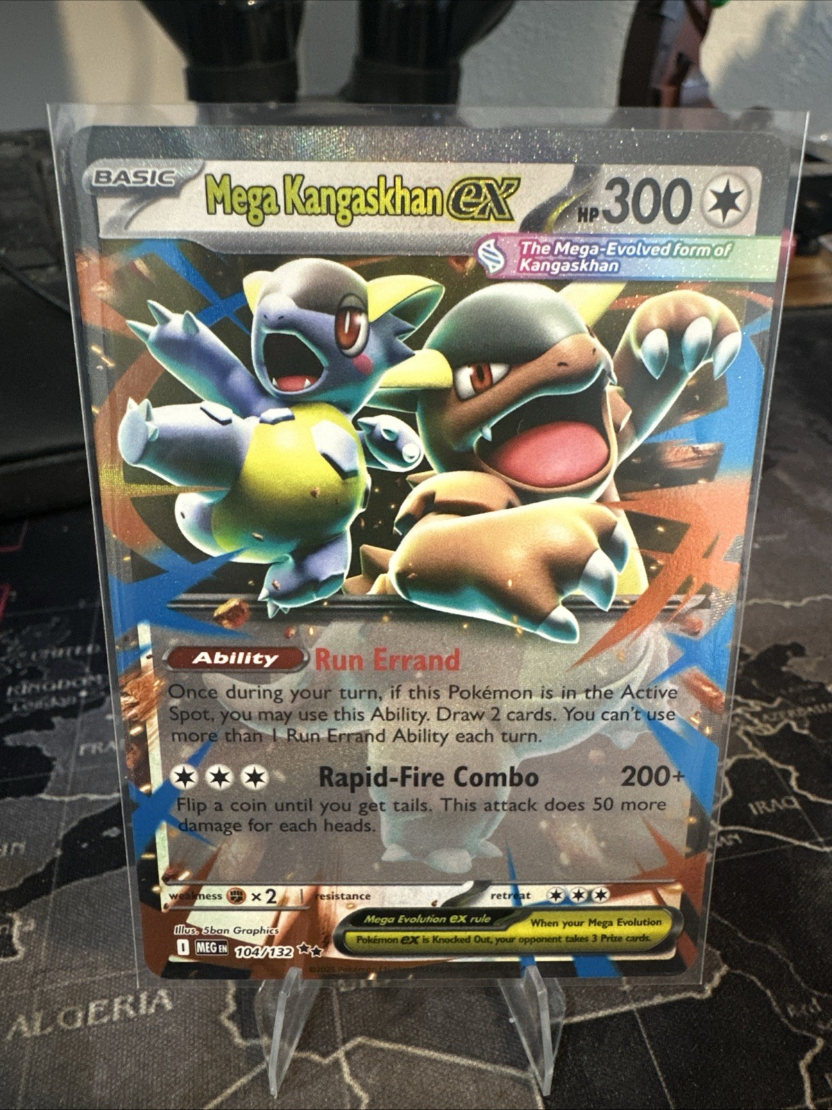 Pokemon TCG Mega Kangaskhan ex 104/132 Mega Evolution Double Rare Holo NM