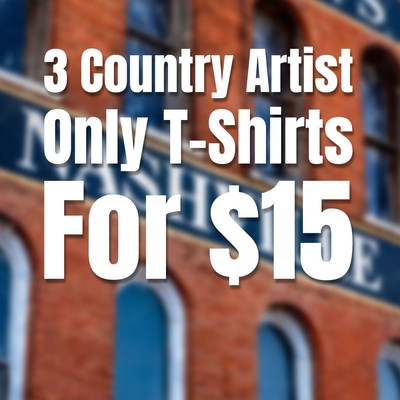 Men's Rockabilia 3 Country Artist Only T-Shirts For $15 T-shirt Large multi