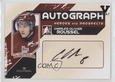 2010-11 ITG Heroes and Prospects Vault Black Charles-Olivier Roussel Auto 0m0