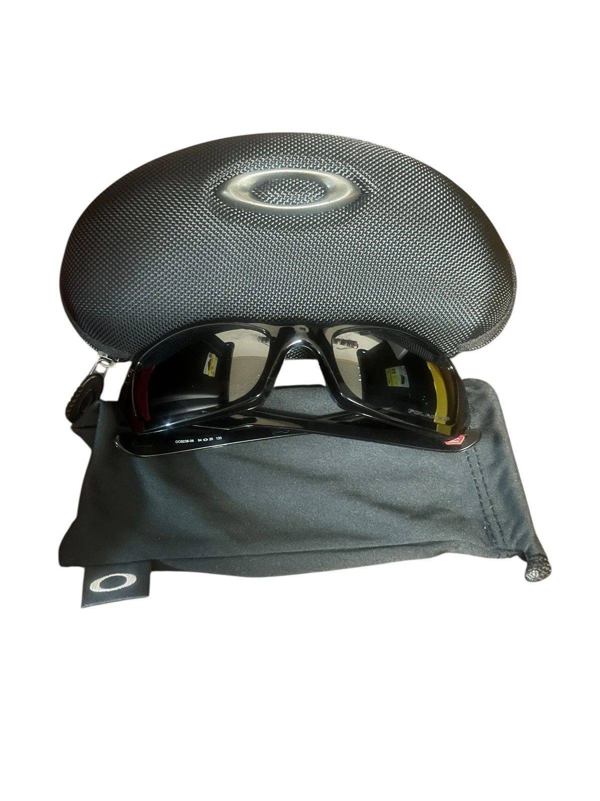 Oakley Men's OO9238 Fives Squared Sunglasses Grey Smoke/Warm Grey Polarized USA