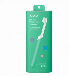 Quip Kids Electric Toothbrush Green Rubber Soft Bristles 1 Count 1 Pack