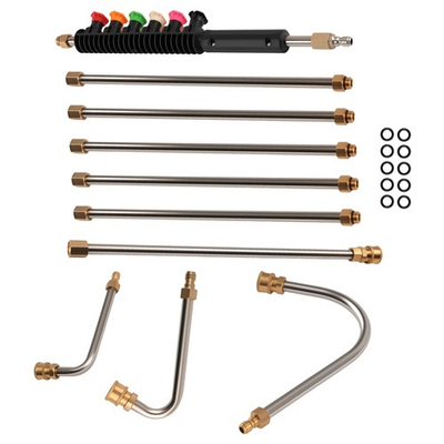 #ad #ad High Pressure Washer Wand 15in Brass Steel 4000PSI 10 Pack Power Washer Lance $30.24