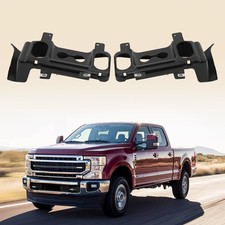 Left&Right Front Bumper Tow Hook Trim Covers For 17-19 Ford F250/F350 Super Duty