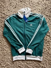 Adidas Original Classic Track Top Jacket Size Medium “Green/White” Brand New