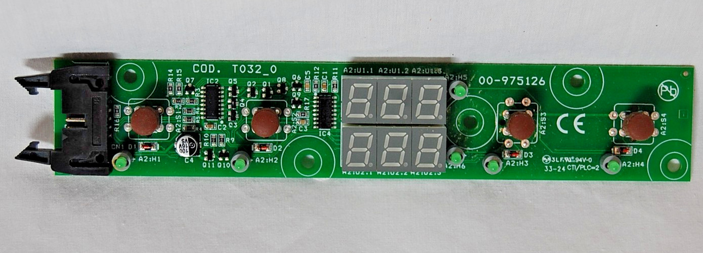 Hobart Control Panel, Part Number 00-975126 For Under counter Dishwasher