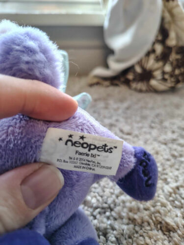 NEOPETS LIMITED TOO 2004 Purple Faerie Ixi Goat 7.5" PLUSH - Picture 11 of 11